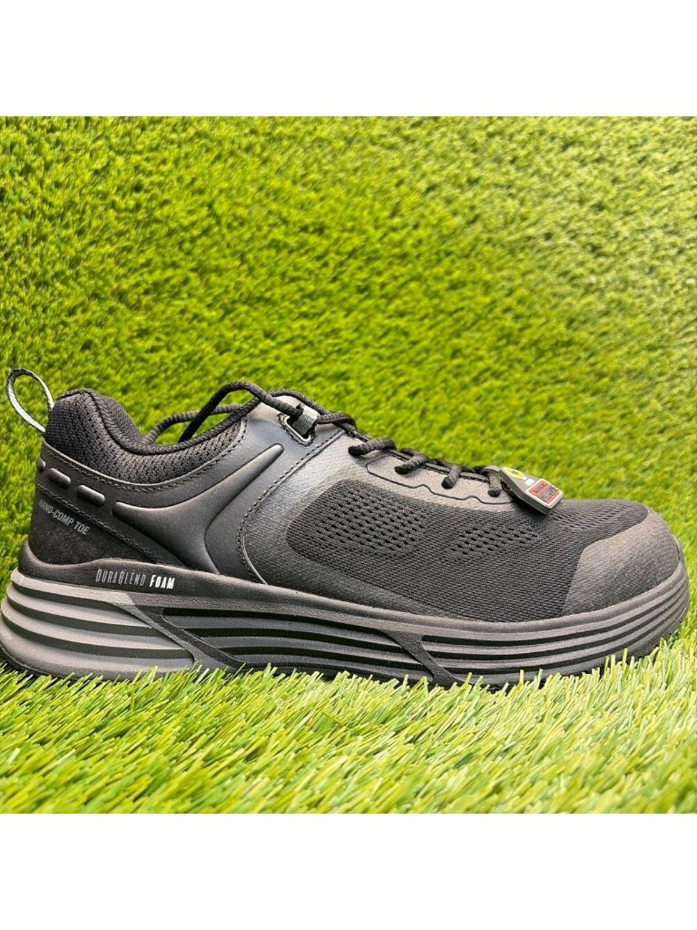 Georgia Boot DuraBlend Sport Mens Size 9.5E Black Composite Nano Toe Work Shoes